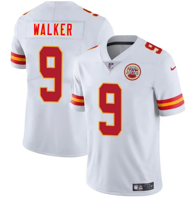 Youth Kansas City Chiefs #9 Kenneth Walker III White Vapor Untouchable Limited Stitched Football Jersey